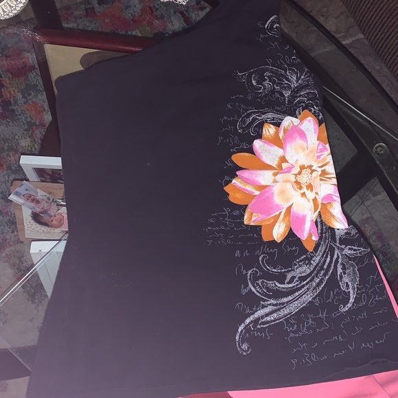 Express Tropical Flower Off Shoulder Shelf Bra Tank & Long Skirt*M - Picture 9 of 11